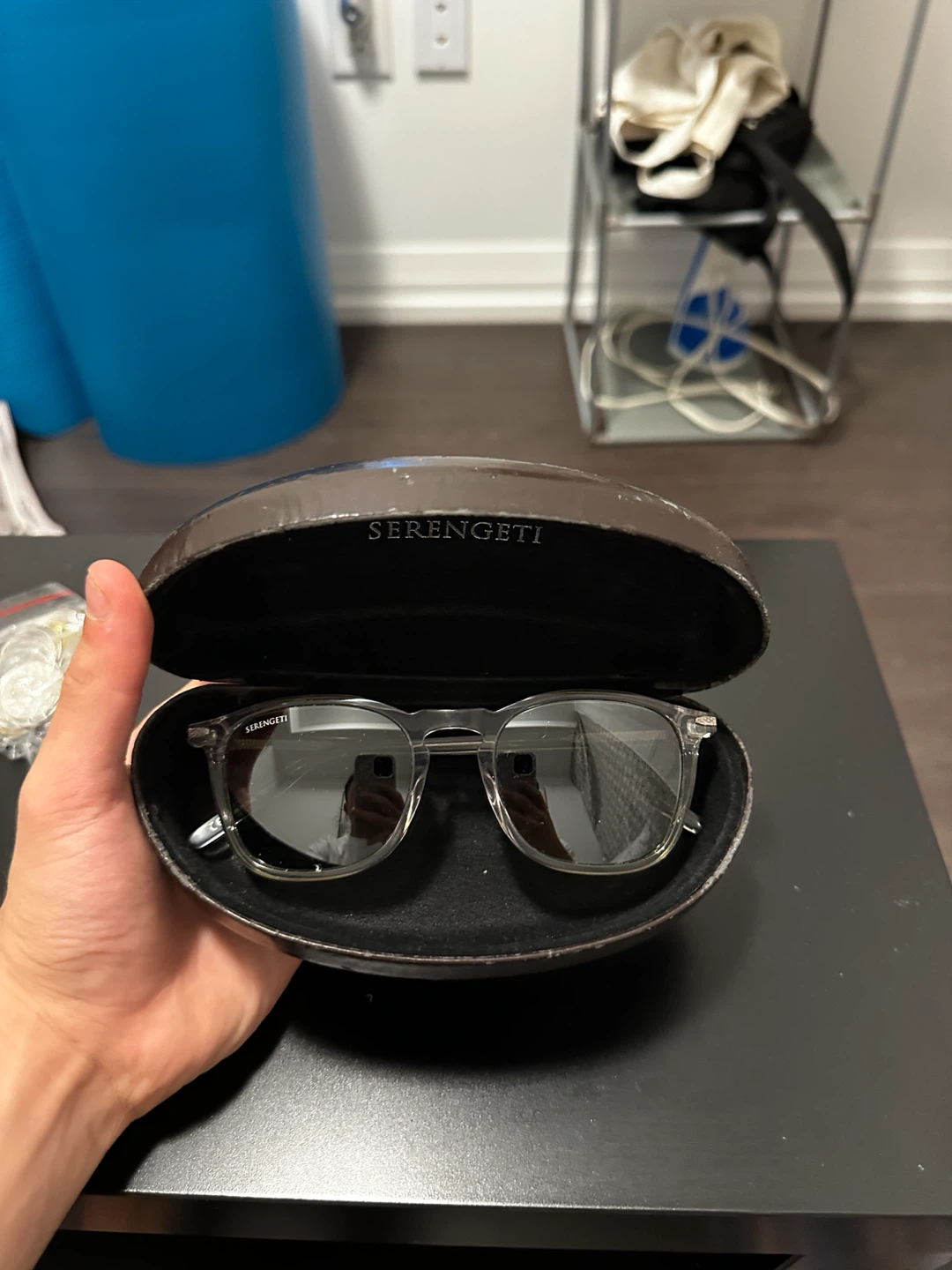Serengeti Sunglasses - Clear Frame