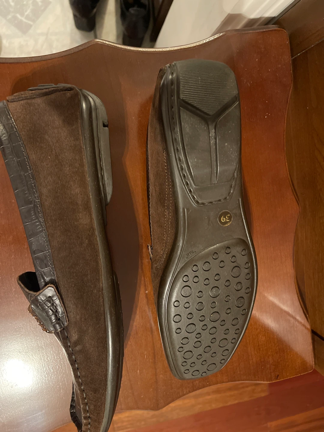 NEW 5th Avenue Brown Leather Loafers - photo 4