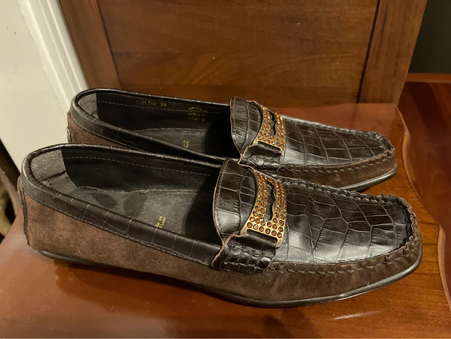 NEW 5th Avenue Brown Leather Loafers - photo 2