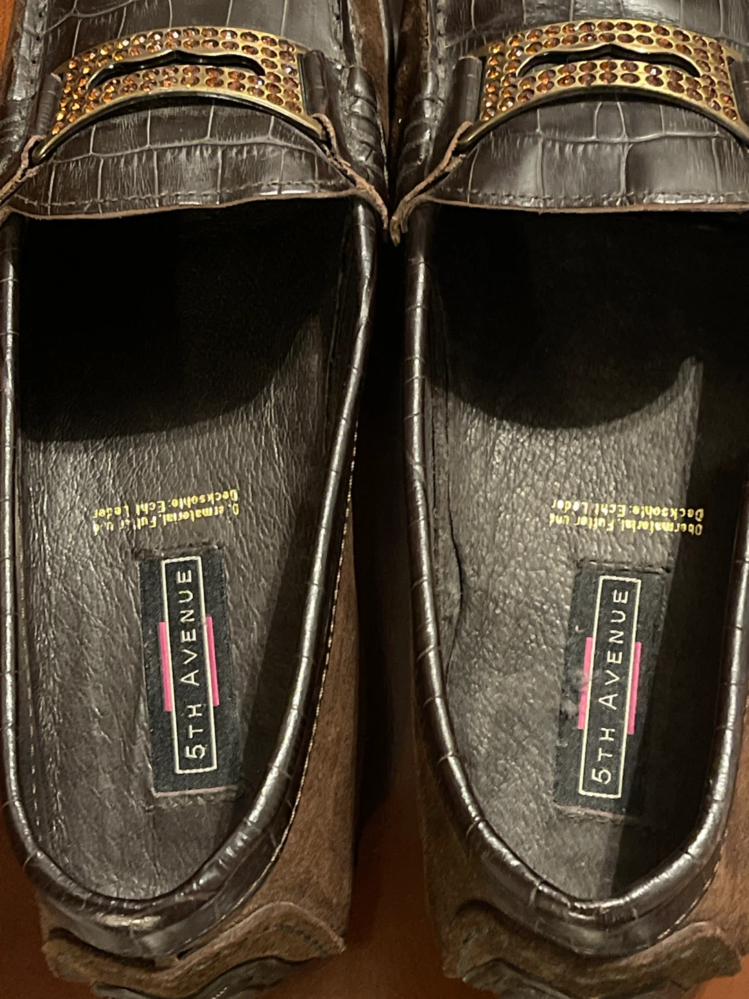 NEW 5th Avenue Brown Leather Loafers - photo 3