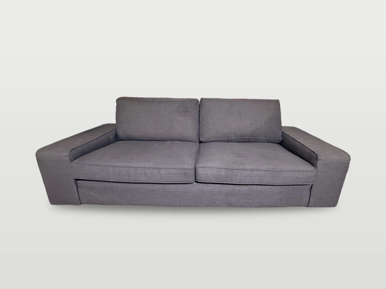 Modern Grey Fabric Sofa - photo 2