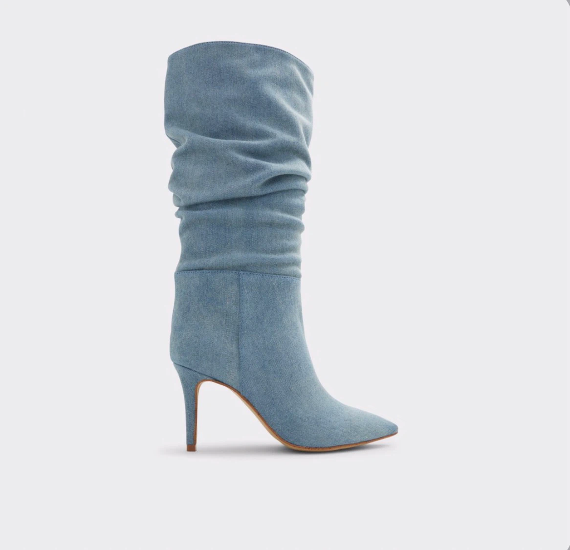 ALDO Denim Slouchy Stiletto Boots - photo 2