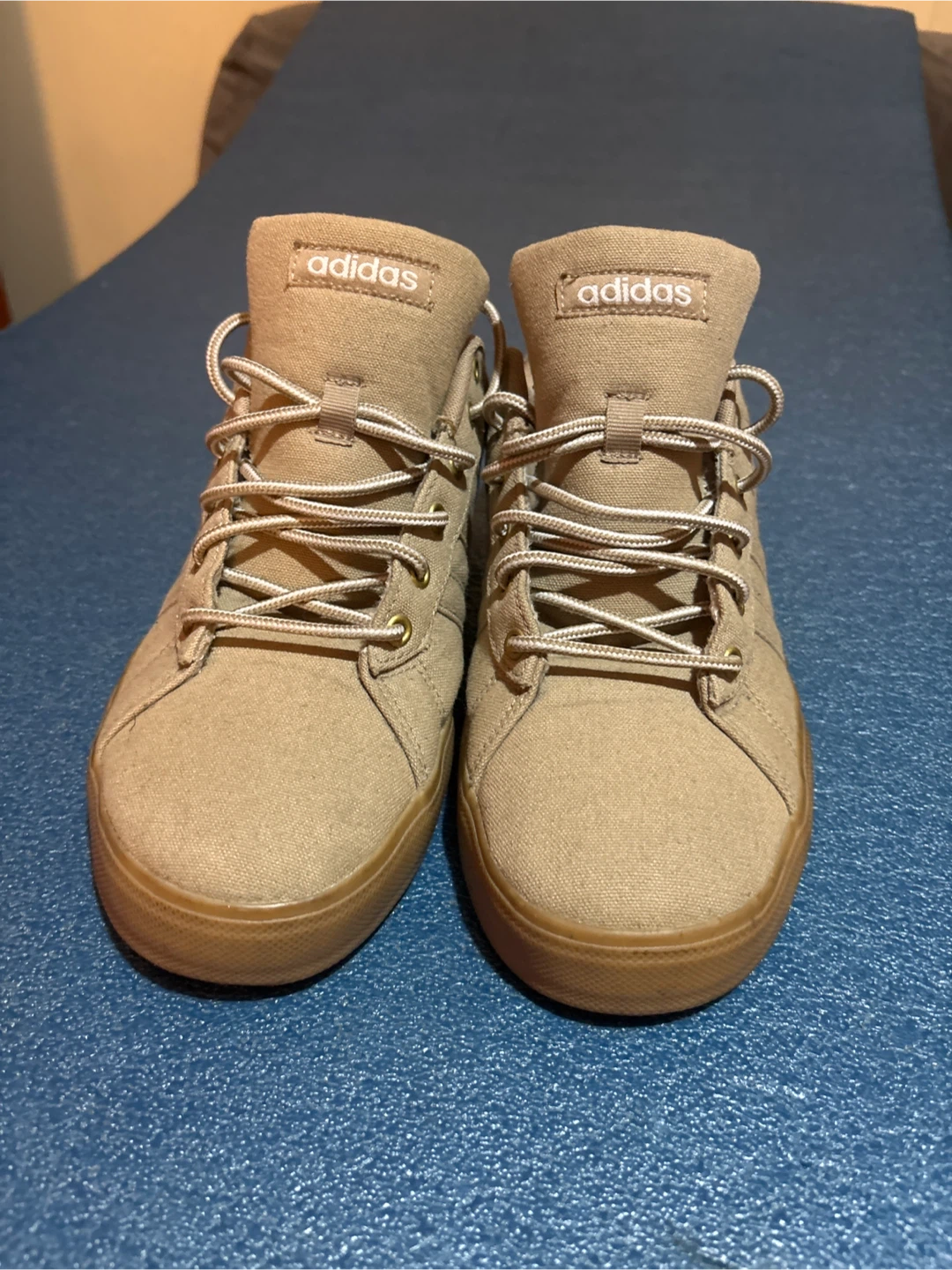 Adidas Canvas Sneakers Tan Gum Sole