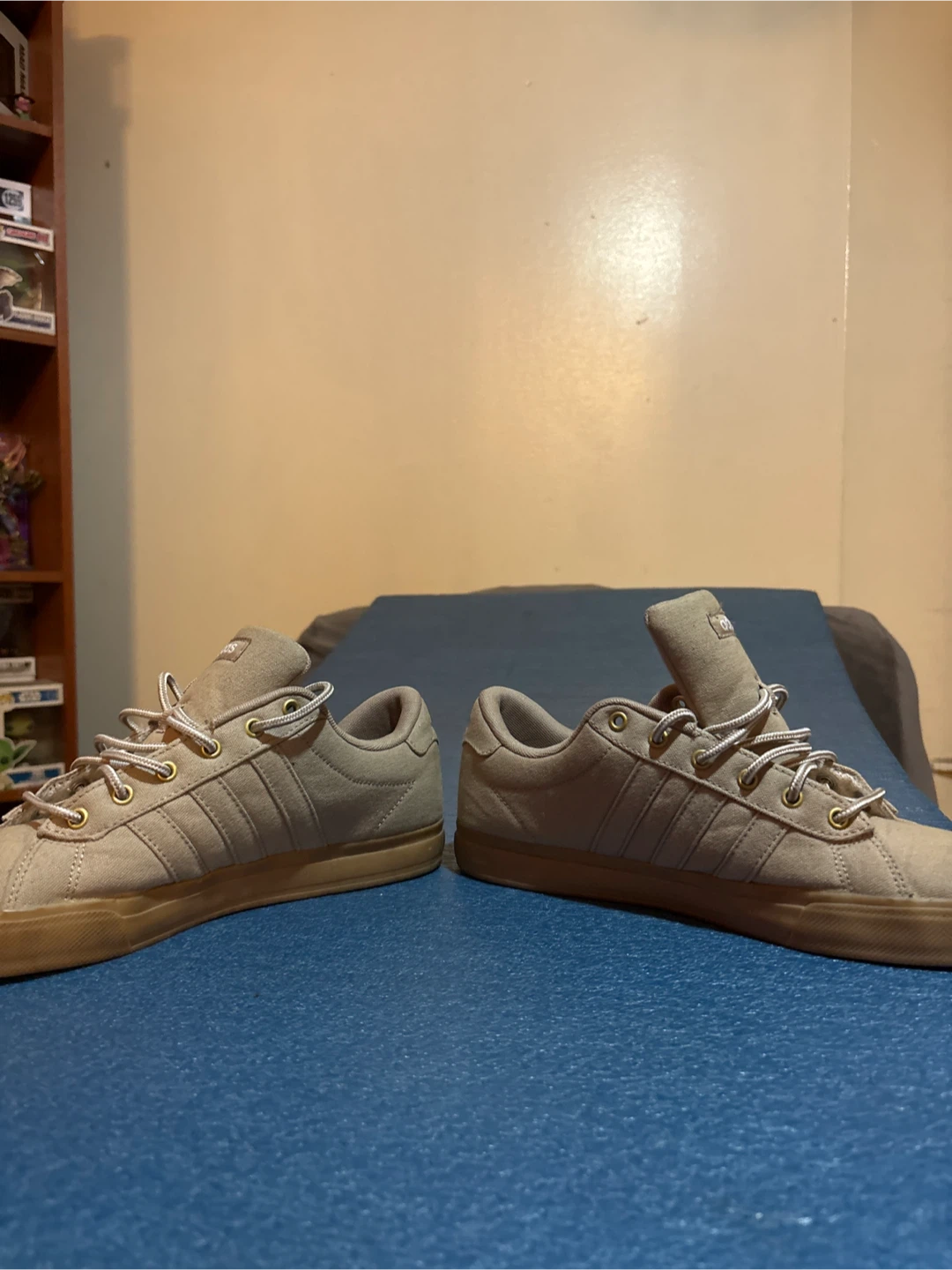 Adidas Canvas Sneakers Tan Gum Sole - photo 5