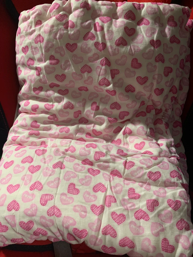 Pink Heart Pattern Baby Bedding