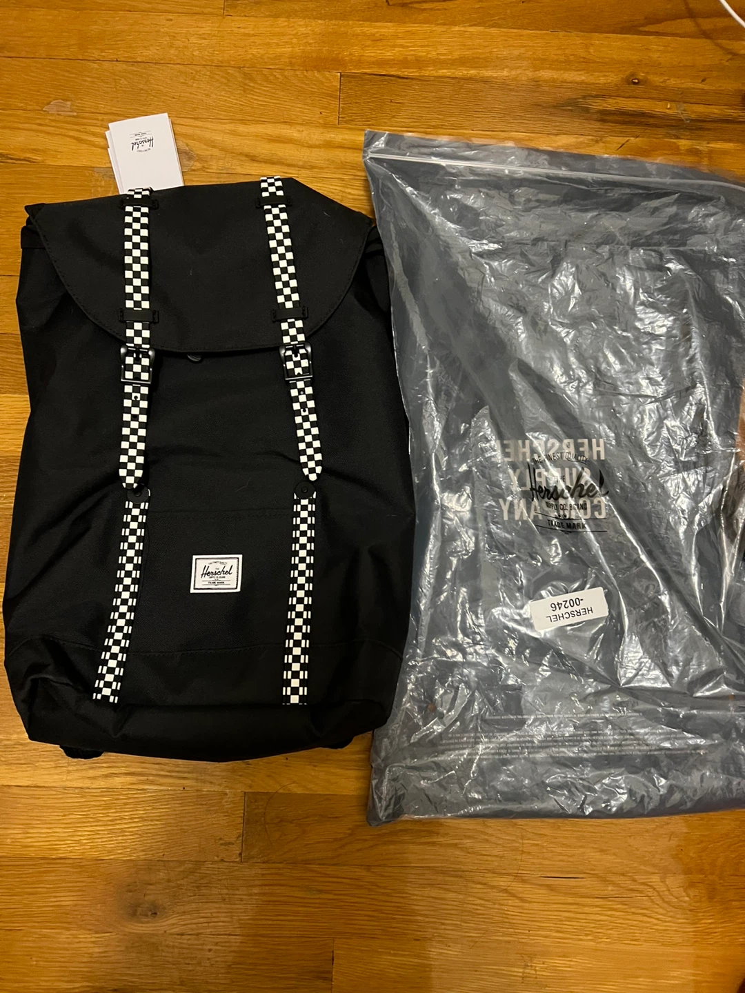 Herschel Retreat Mid-Volume Backpack Black/Checkerboard