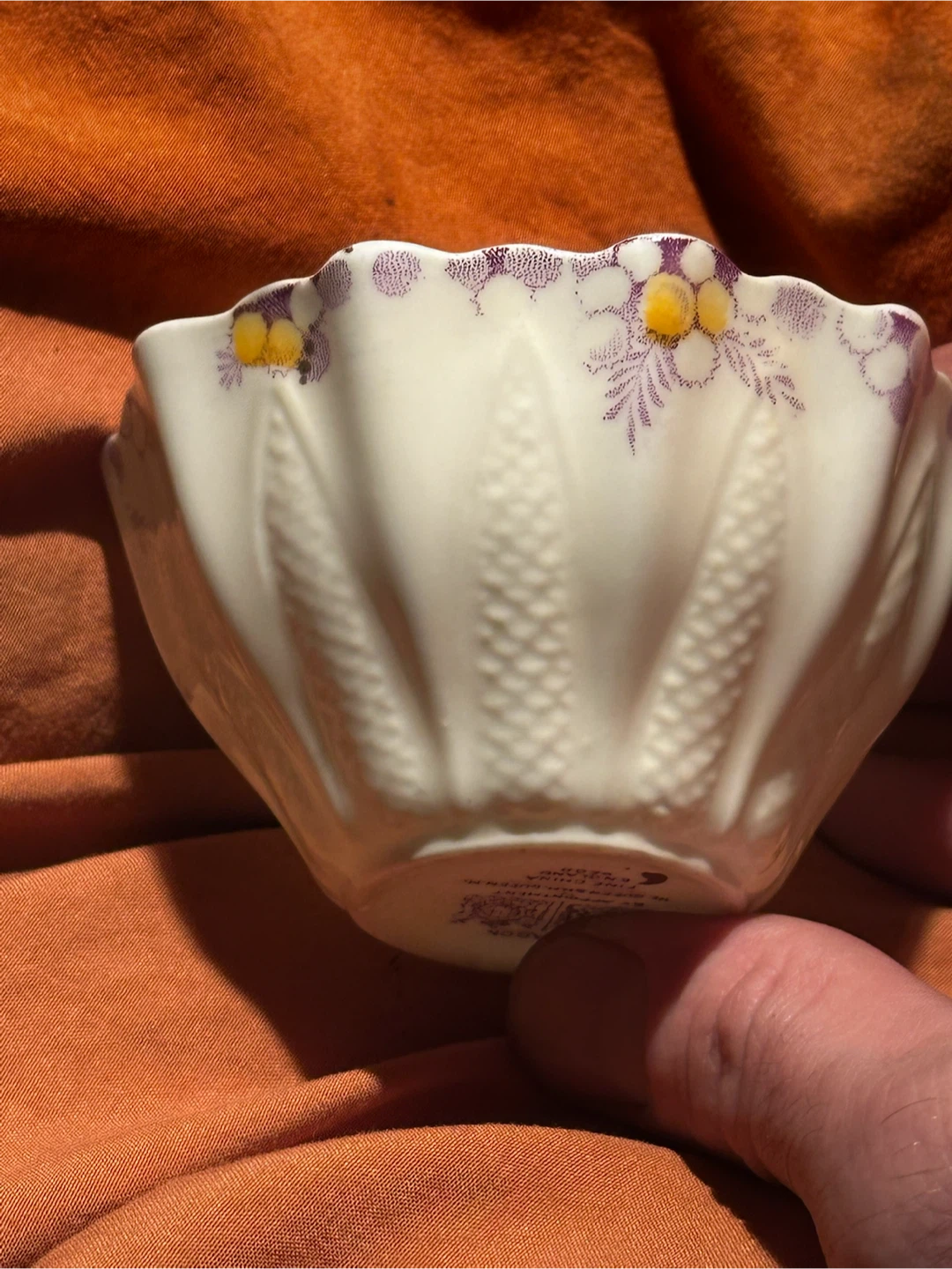 Paragon "Acacia" (Mimosa/Wattle) sugar bowl - photo 3