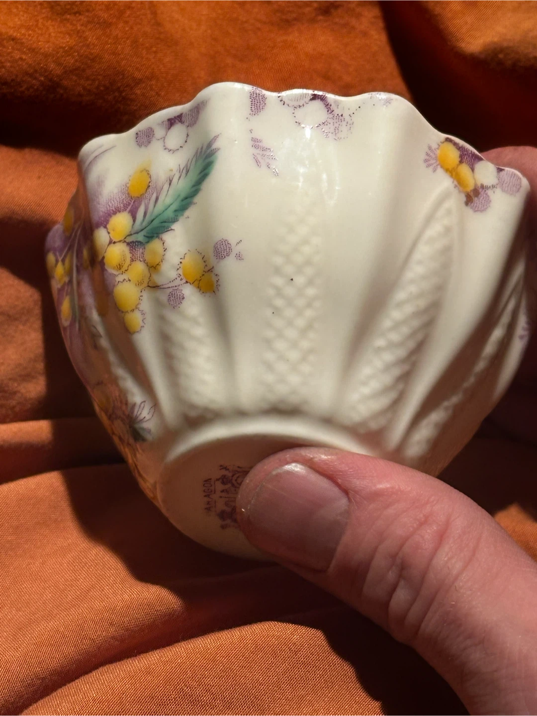 Paragon "Acacia" (Mimosa/Wattle) sugar bowl - photo 4