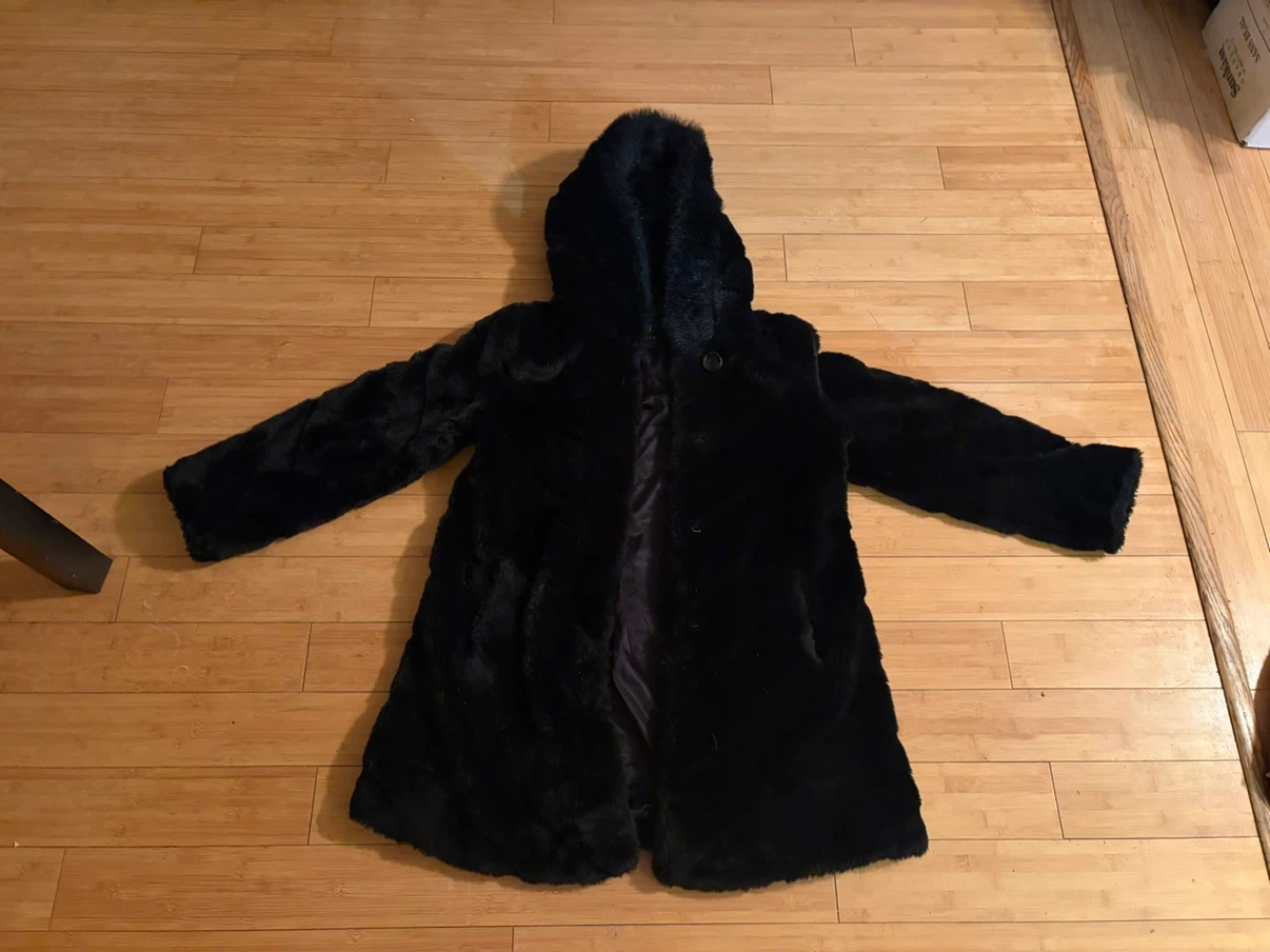 Jessica hooded faux fur coat
