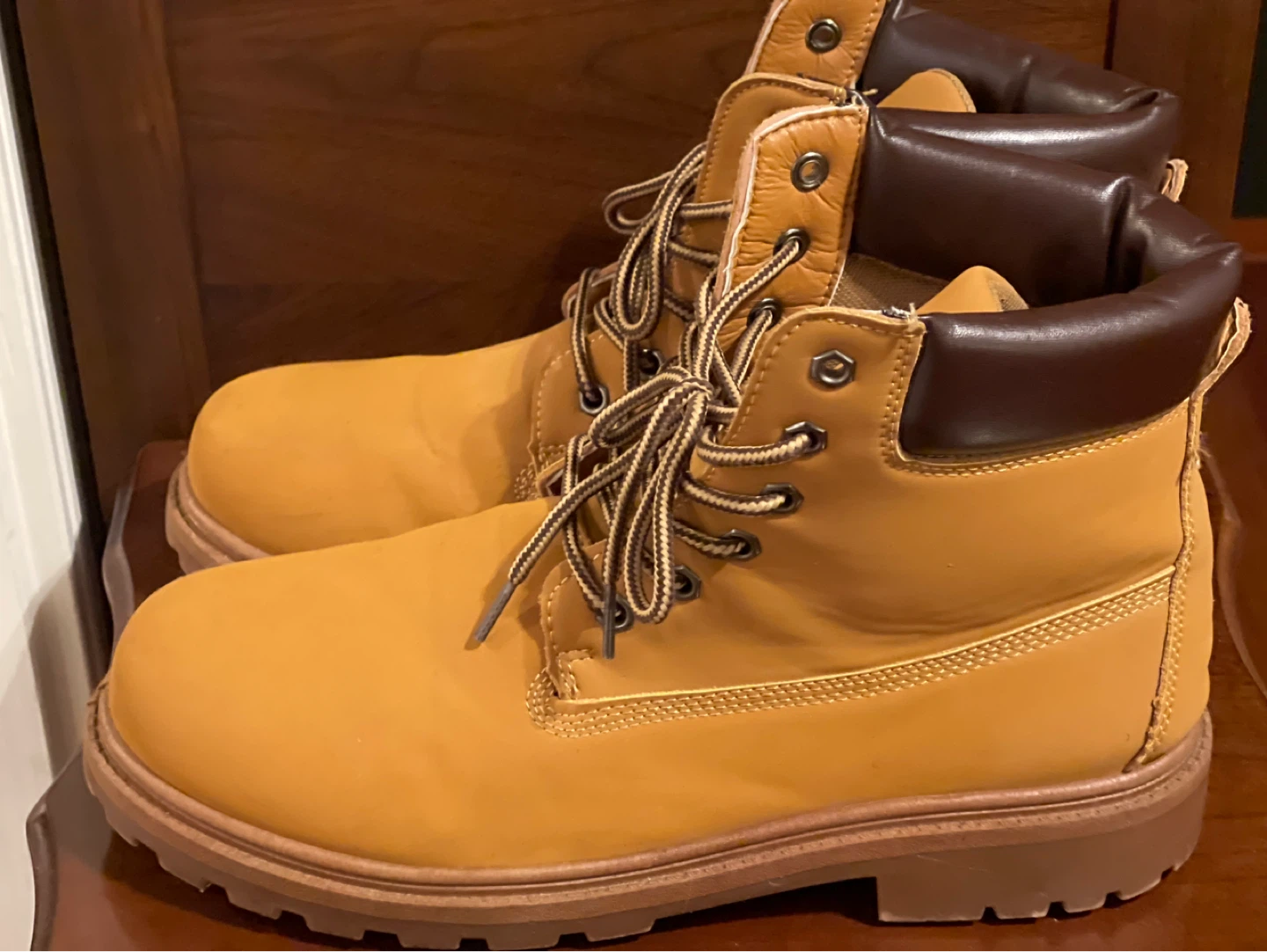 Tan Lace-Up Boots - photo 2