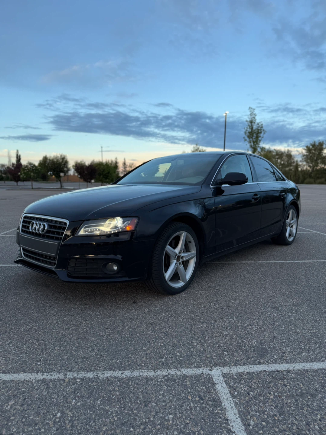 Black Audi A4 2.0T Sedan