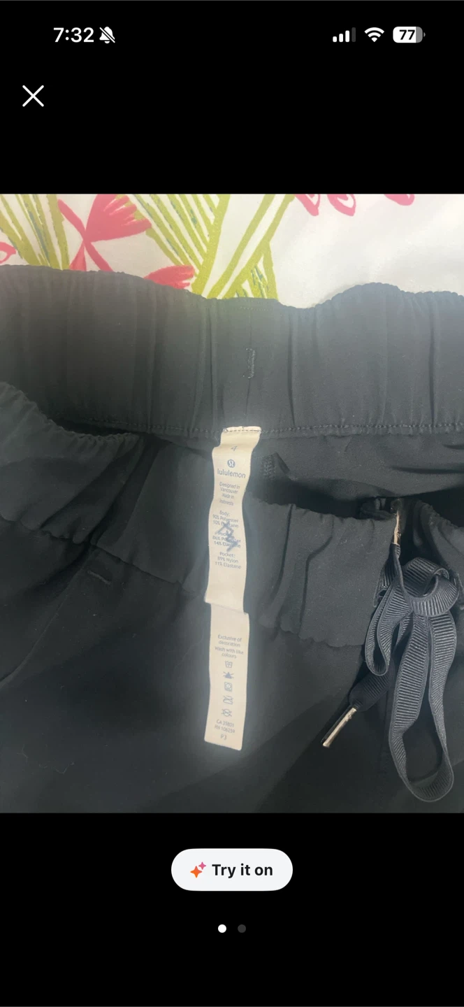 Lululemon Black Pants Size 4