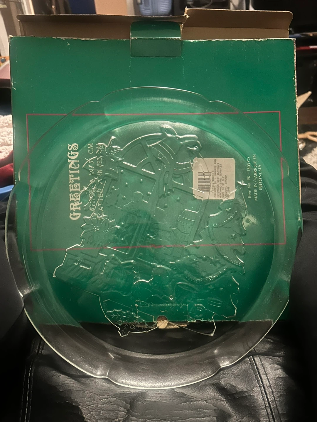 Greetings 13-inch Christmas Platter - photo 2