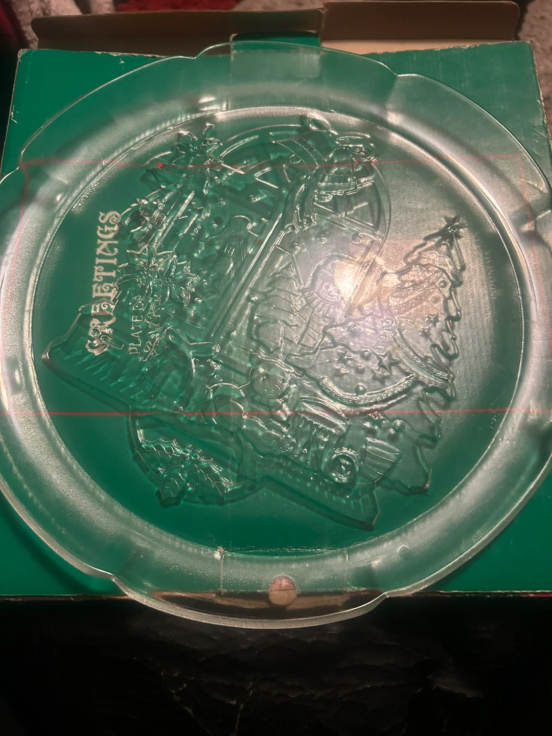 Greetings 13-inch Christmas Platter - photo 3