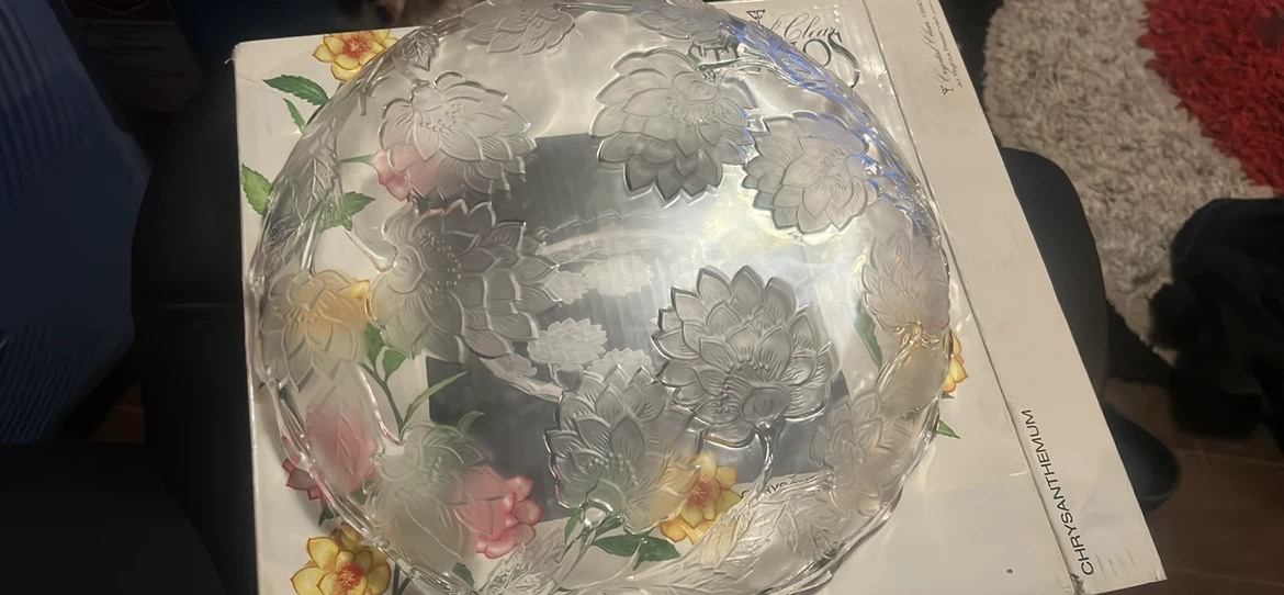 Crystal Clear Studios Chrysanthemum Serving Plate - photo 3