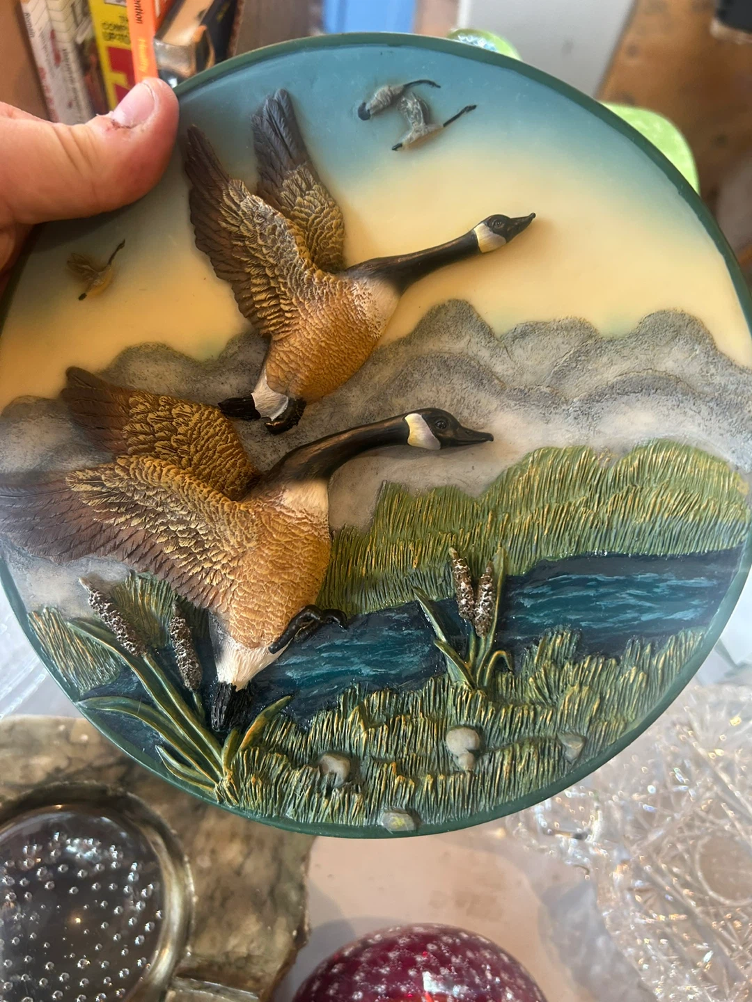Canada Goose decorative figurine and wall plaque set - photo 3