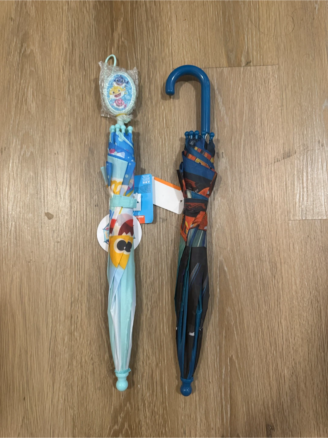 Kids Umbrella x 2 - Disney Cars and Baby Shark