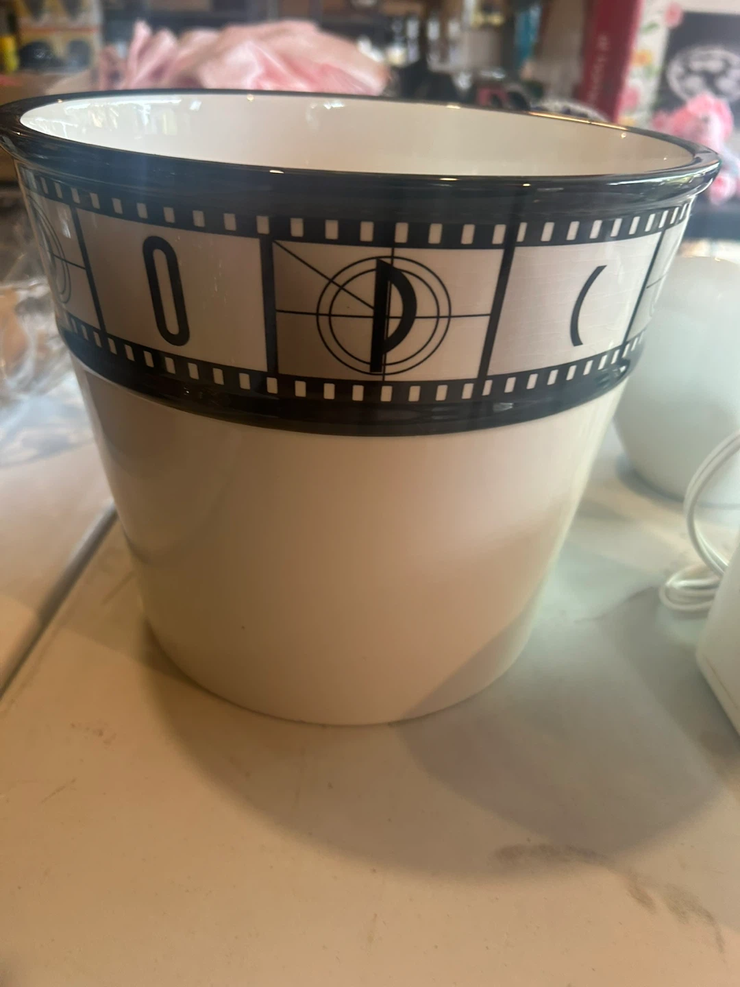 Ceramic Movie Reel Popcorn Bucket