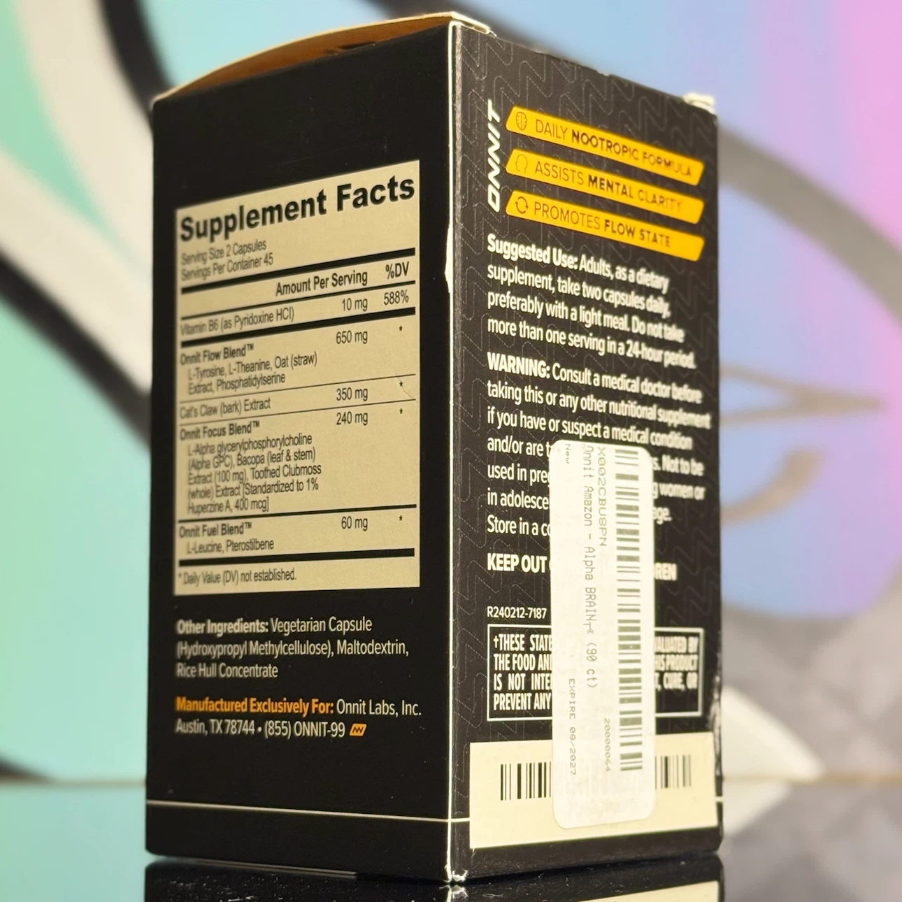 🧠 ONNIT Alpha BRAIN – 90 Capsules – Daily Cognitive Support - photo 2