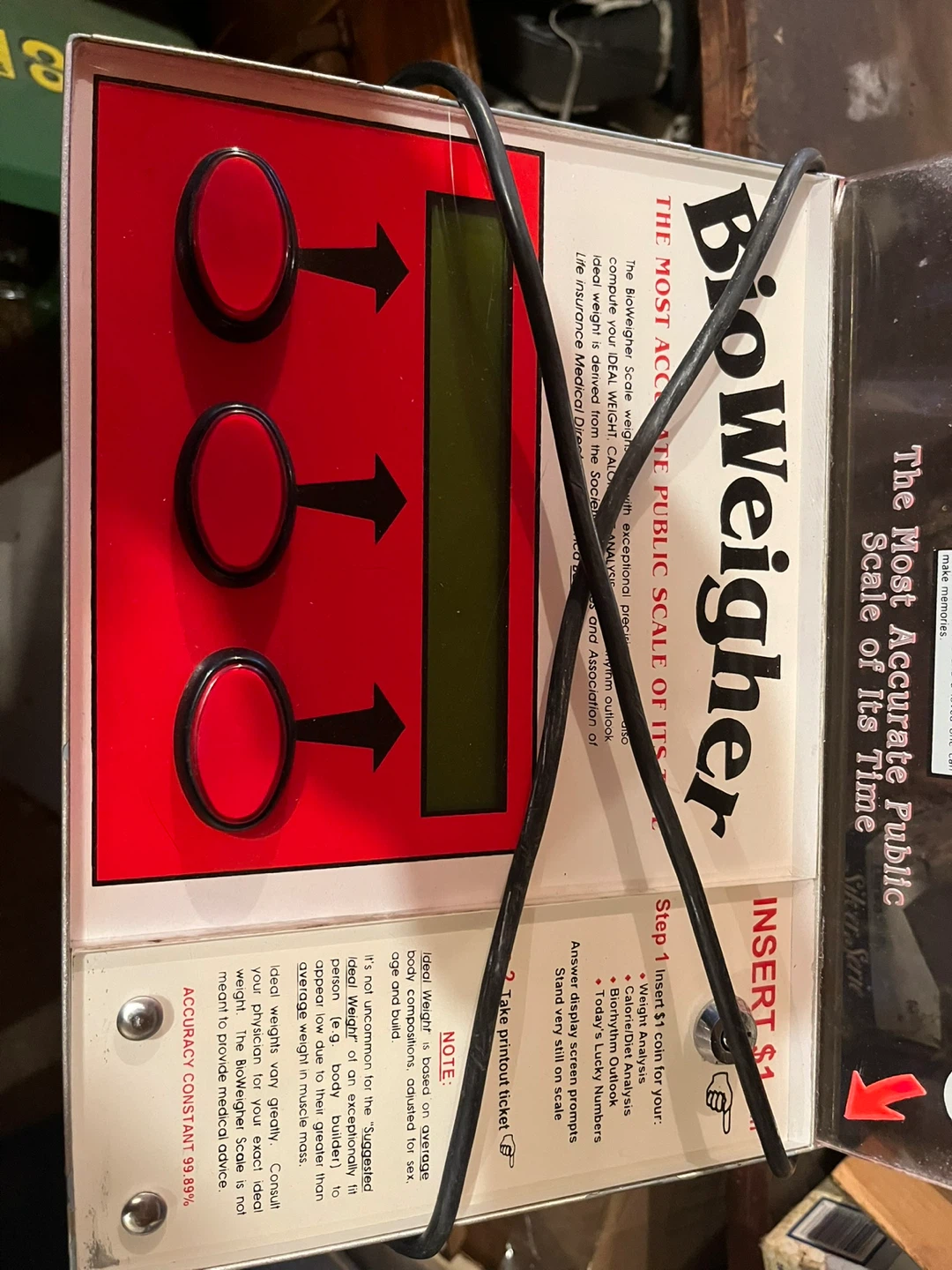 BioWeigher Public Coin-Operated Scale - photo 4