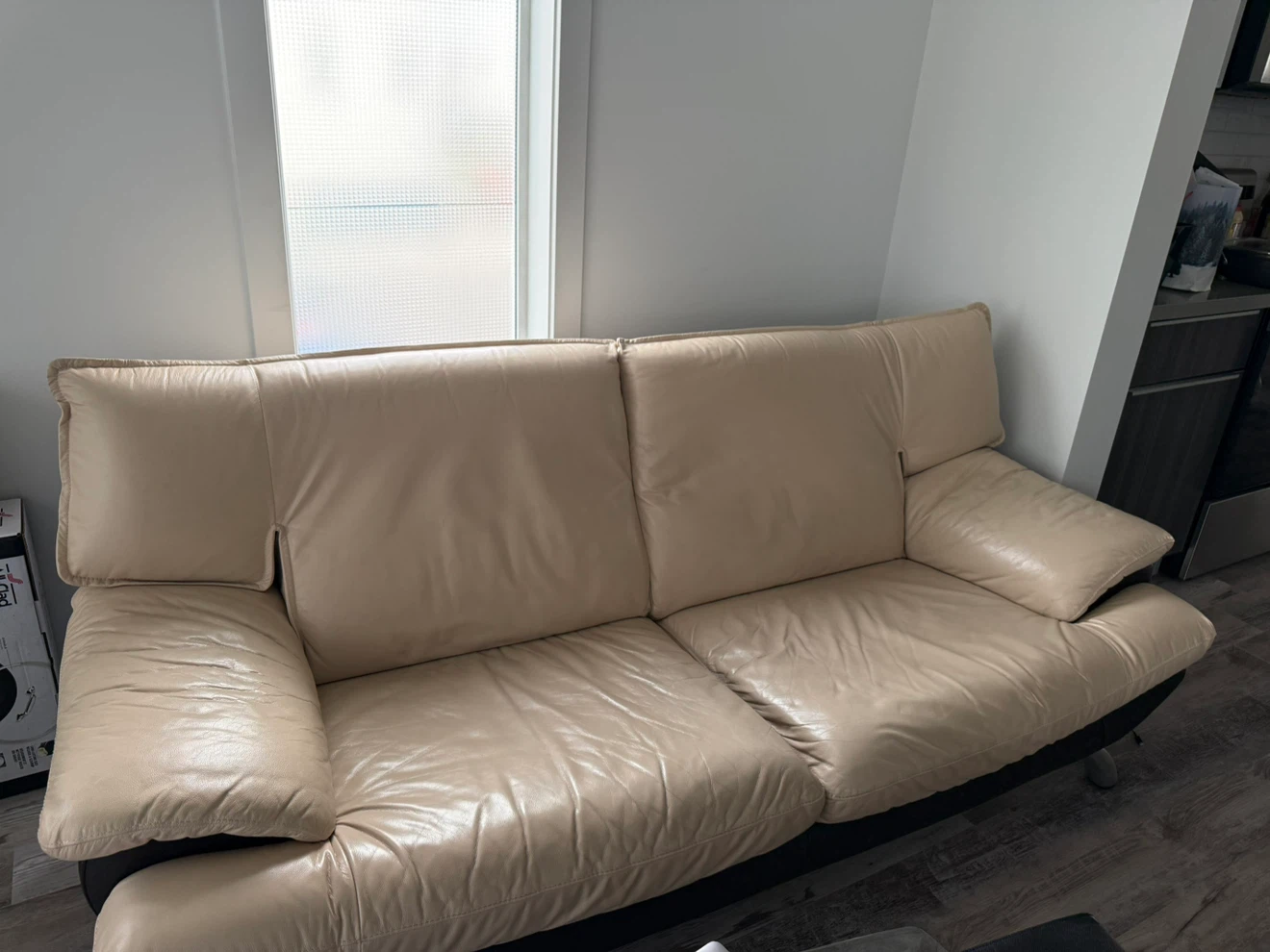 FS: Used Genuine Leather Loveseat and Single Sofa Chair