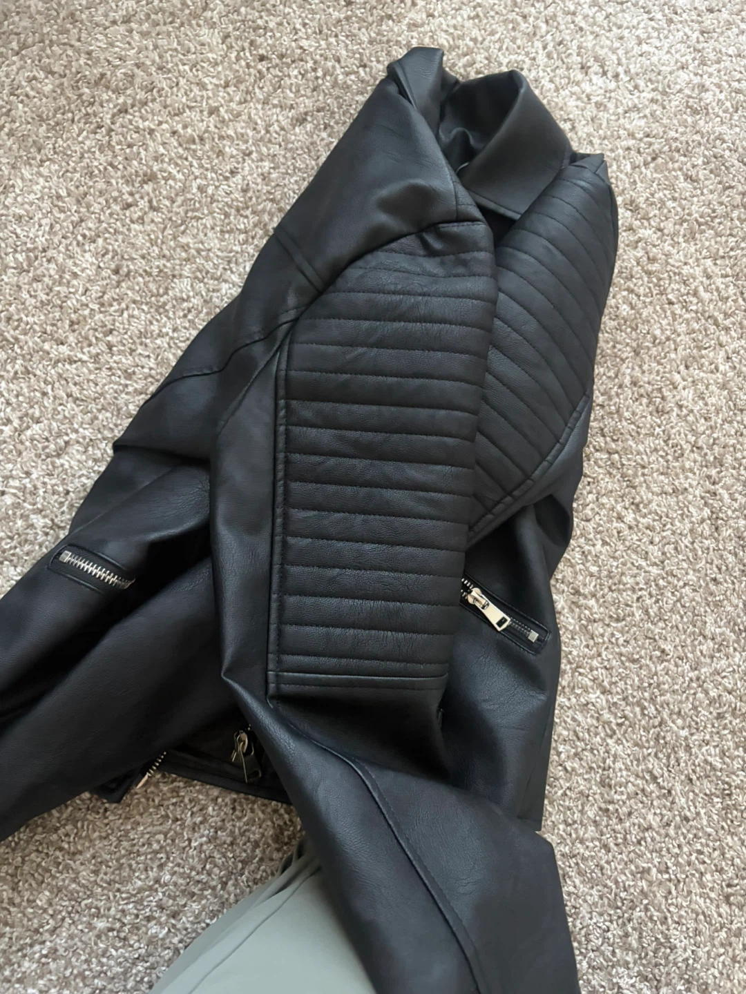 Leather Moto Jacket - photo 3