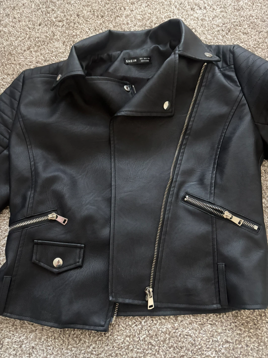 Leather Moto Jacket - photo 4