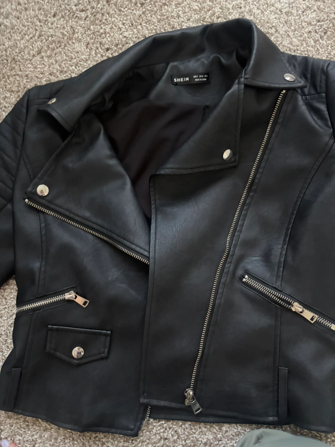 Leather Moto Jacket - photo 5