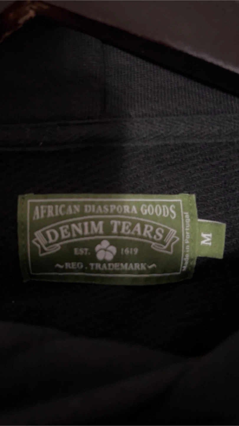 Denim Tears Cotton Hoodie Black - photo 2