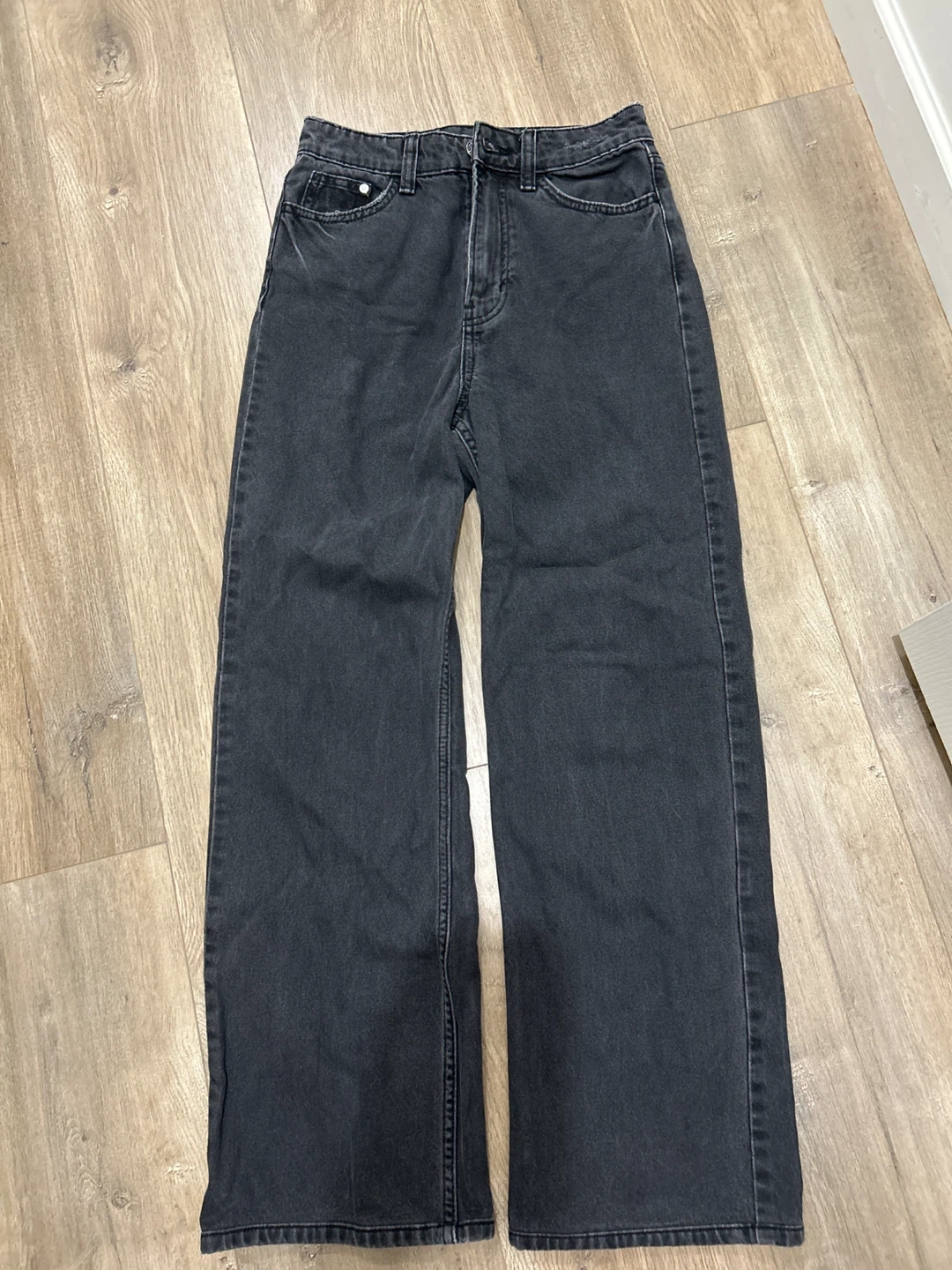 H&M Black Wide-Leg Jeans