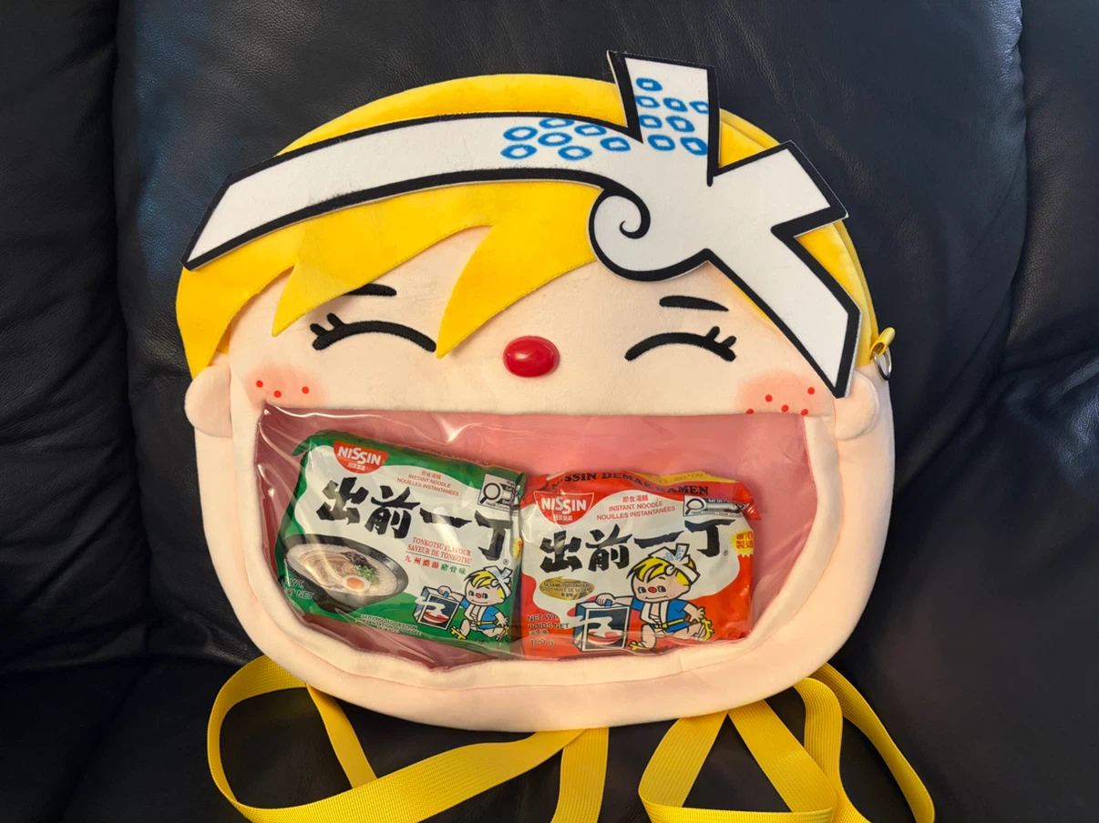 Nissin Demae Iccho Mascot Plush Backpack