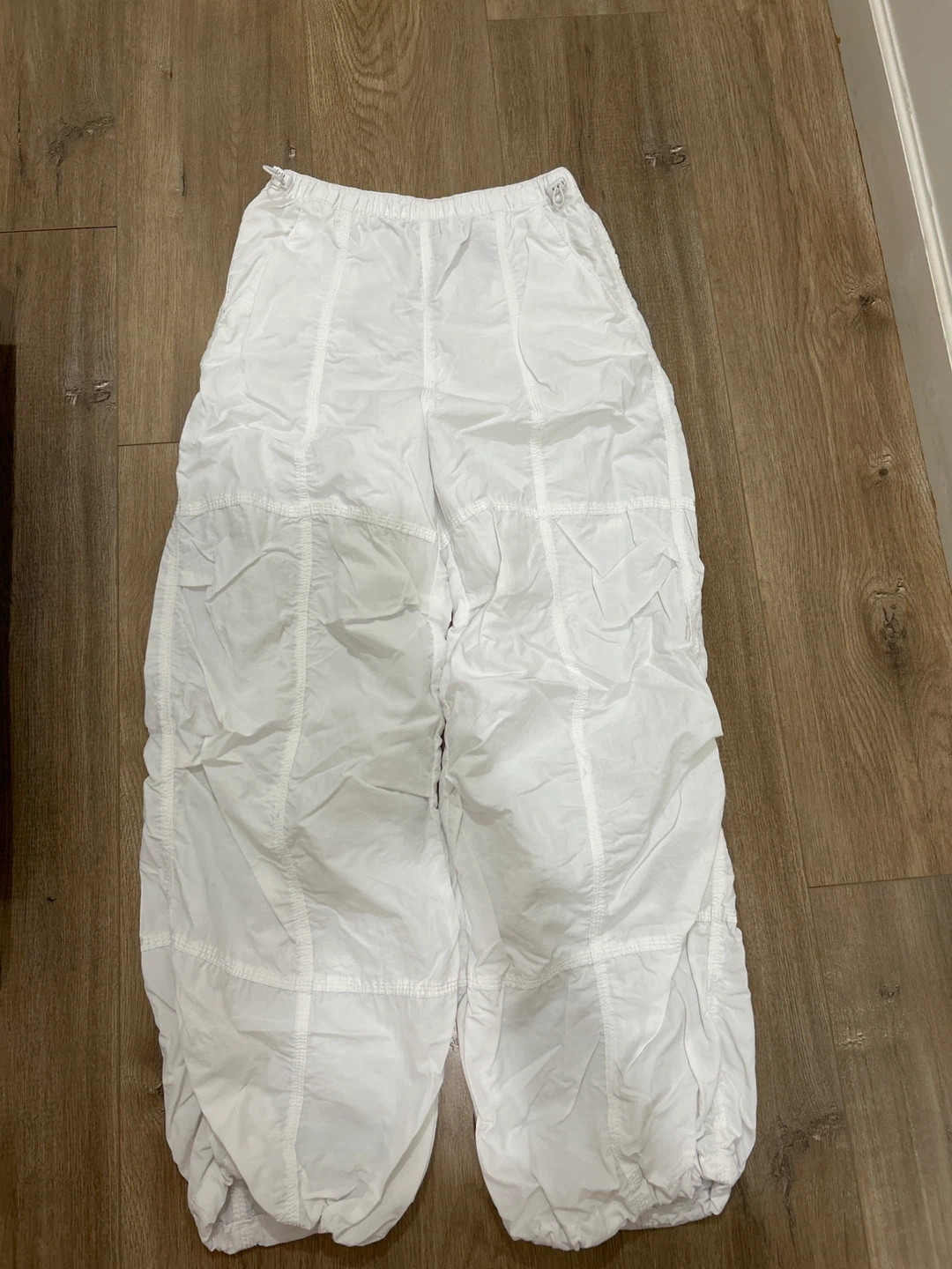 White Parachute Pants