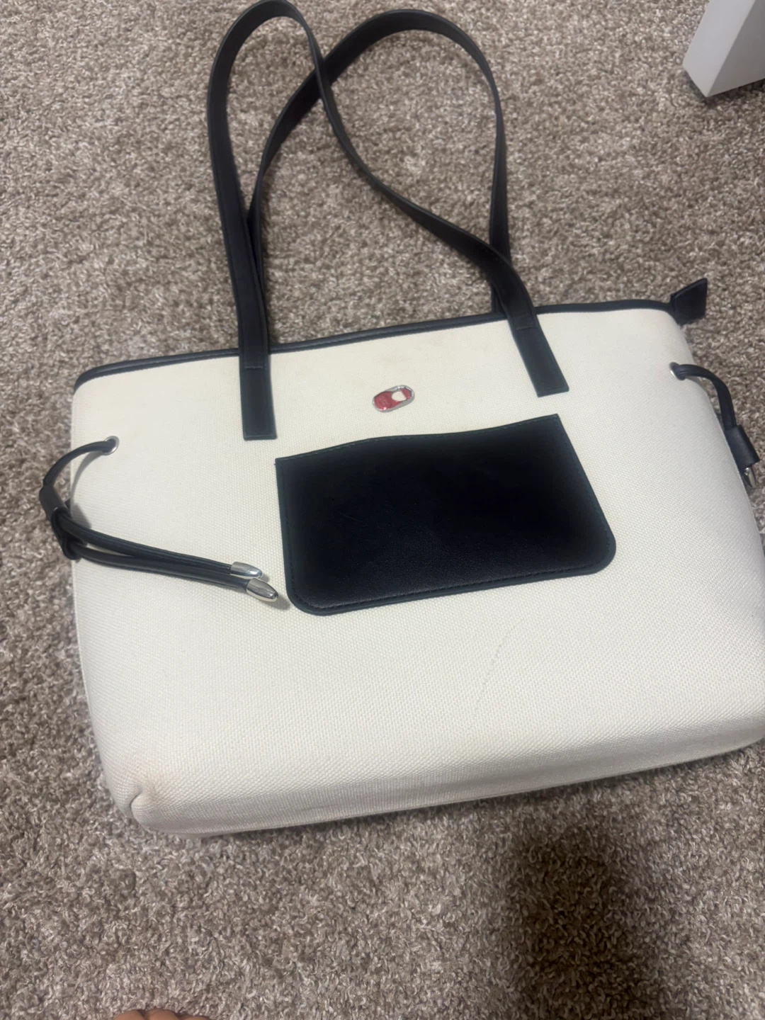 White and Black Tote Bag - photo 4