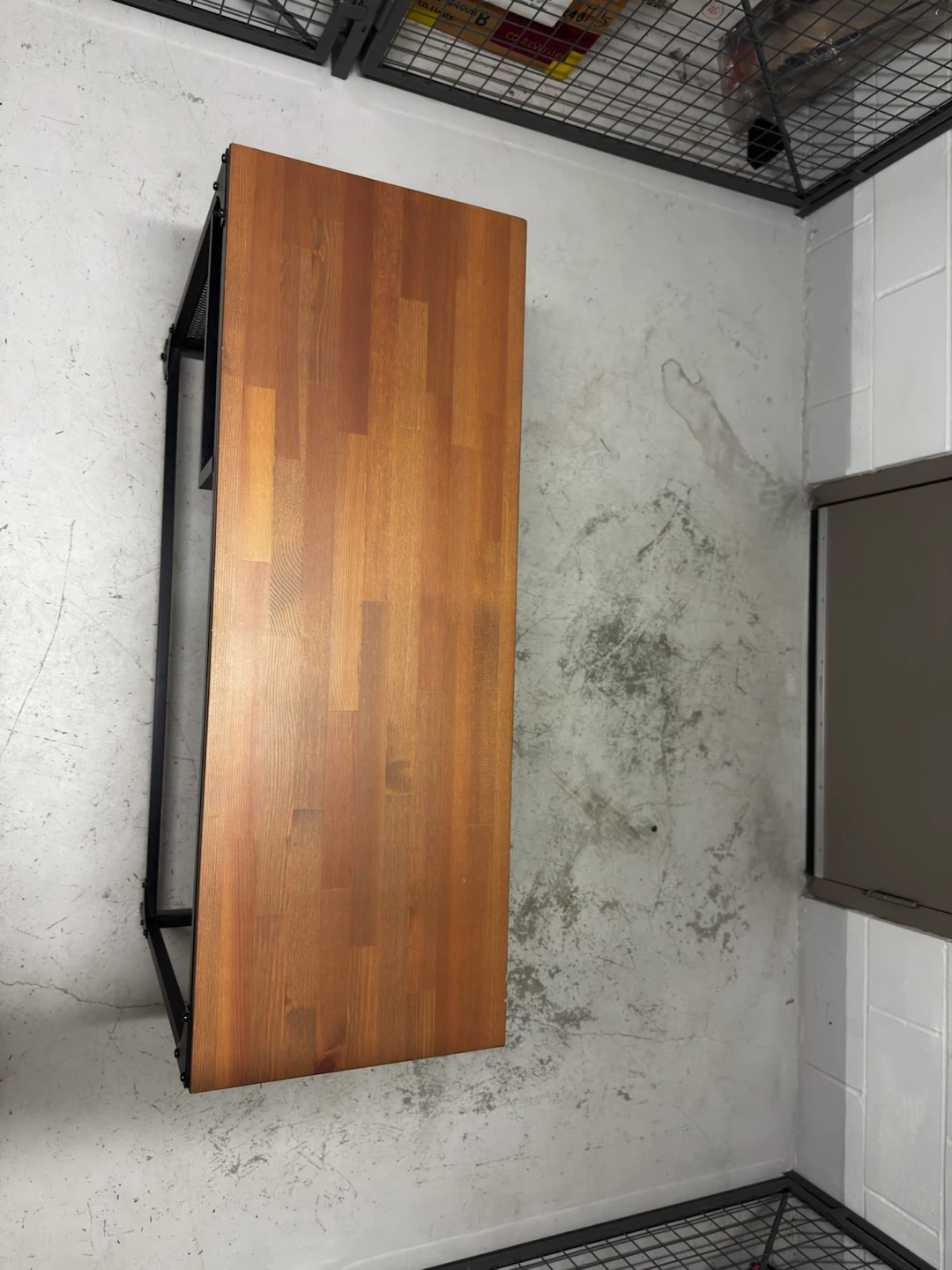 IKEA Industrial style console table with side shelf - photo 2