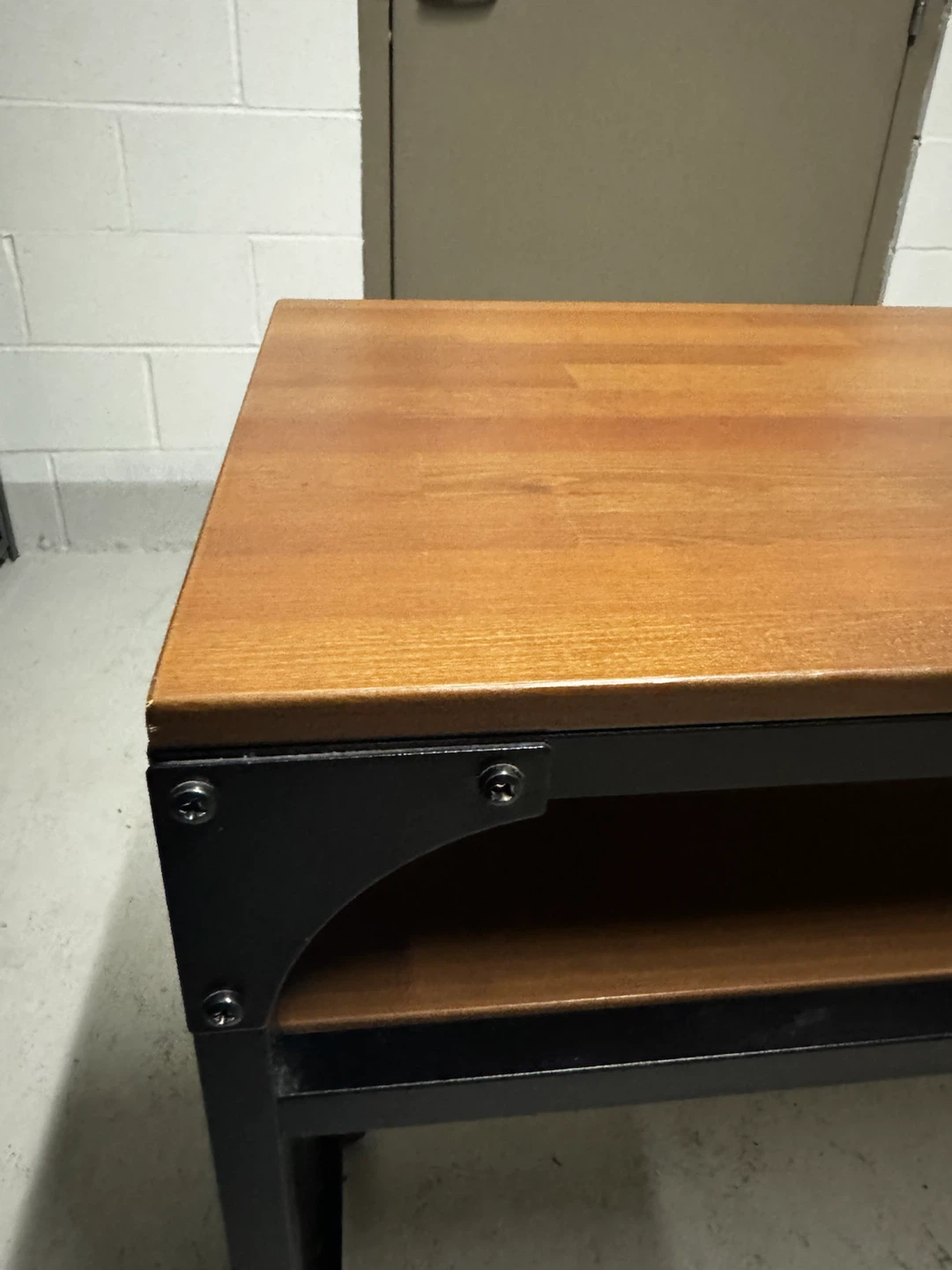 IKEA Industrial style console table with side shelf - photo 4