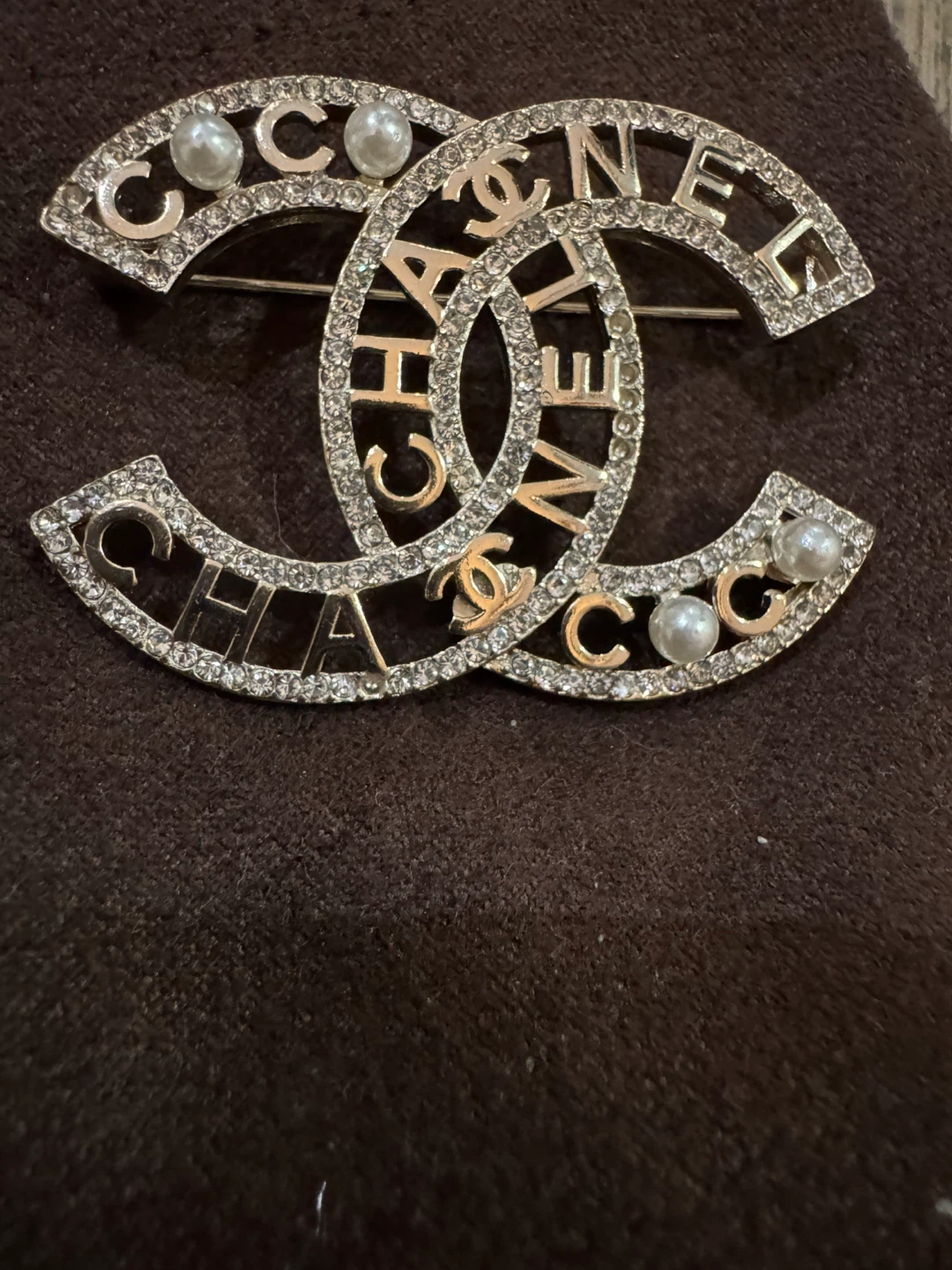 Chanel Crystal and Pearl Brooch - photo 2