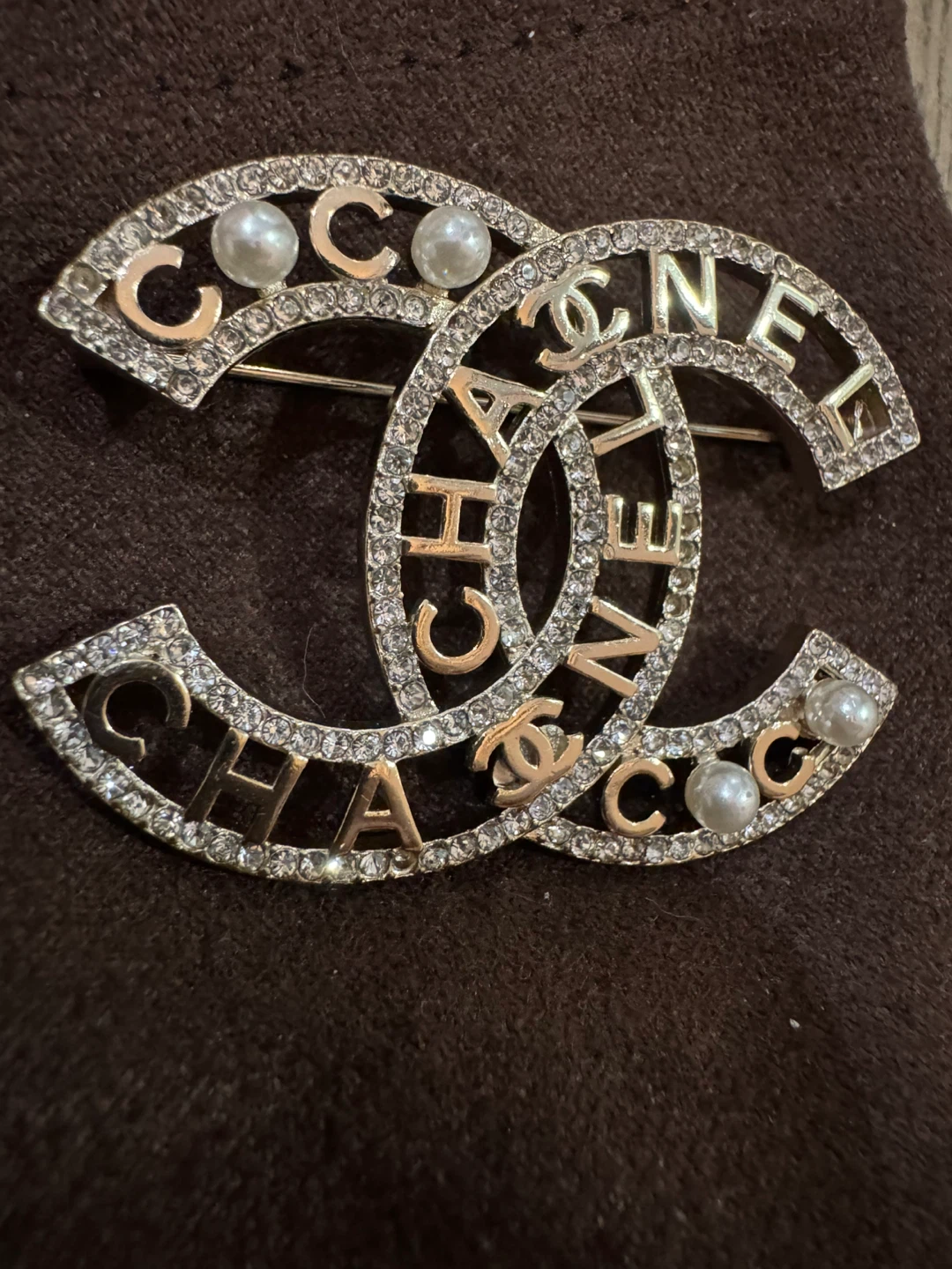 Chanel Crystal and Pearl Brooch - photo 3