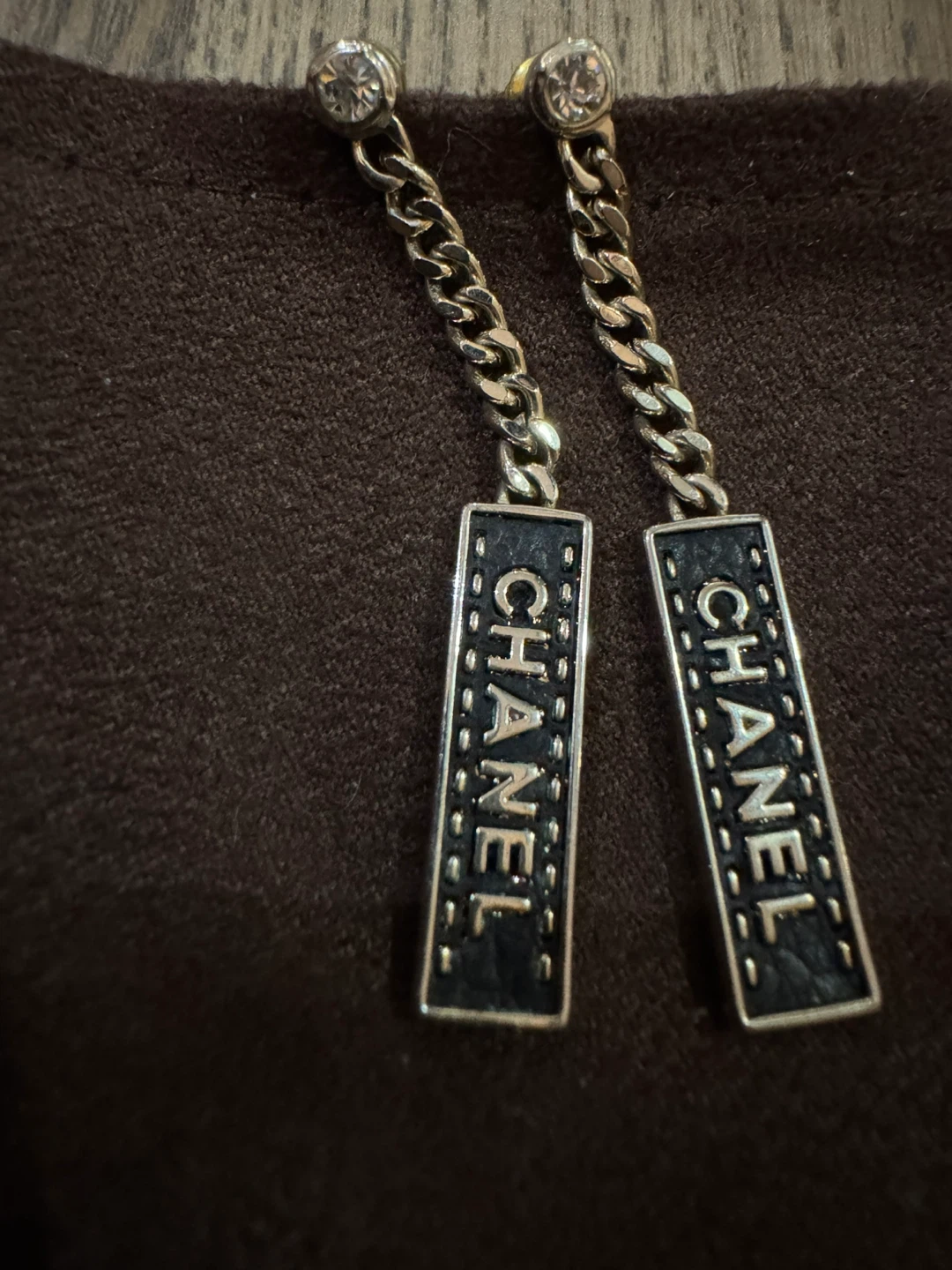 Chanel Logo Drop Earrings - photo 2