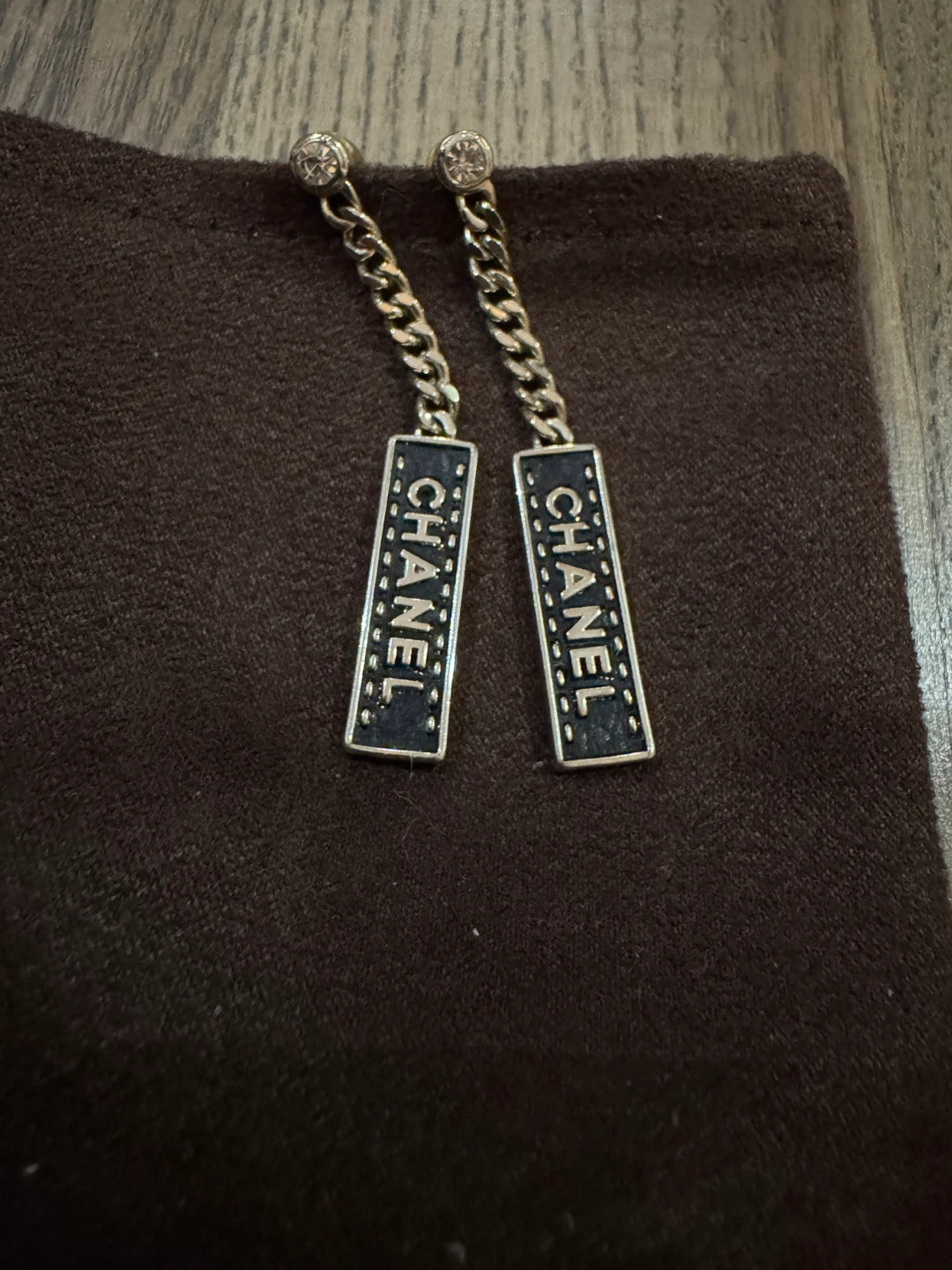 Chanel Logo Drop Earrings - photo 3