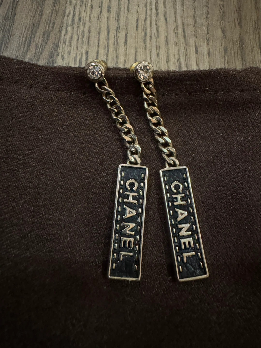 Chanel Logo Drop Earrings - photo 4