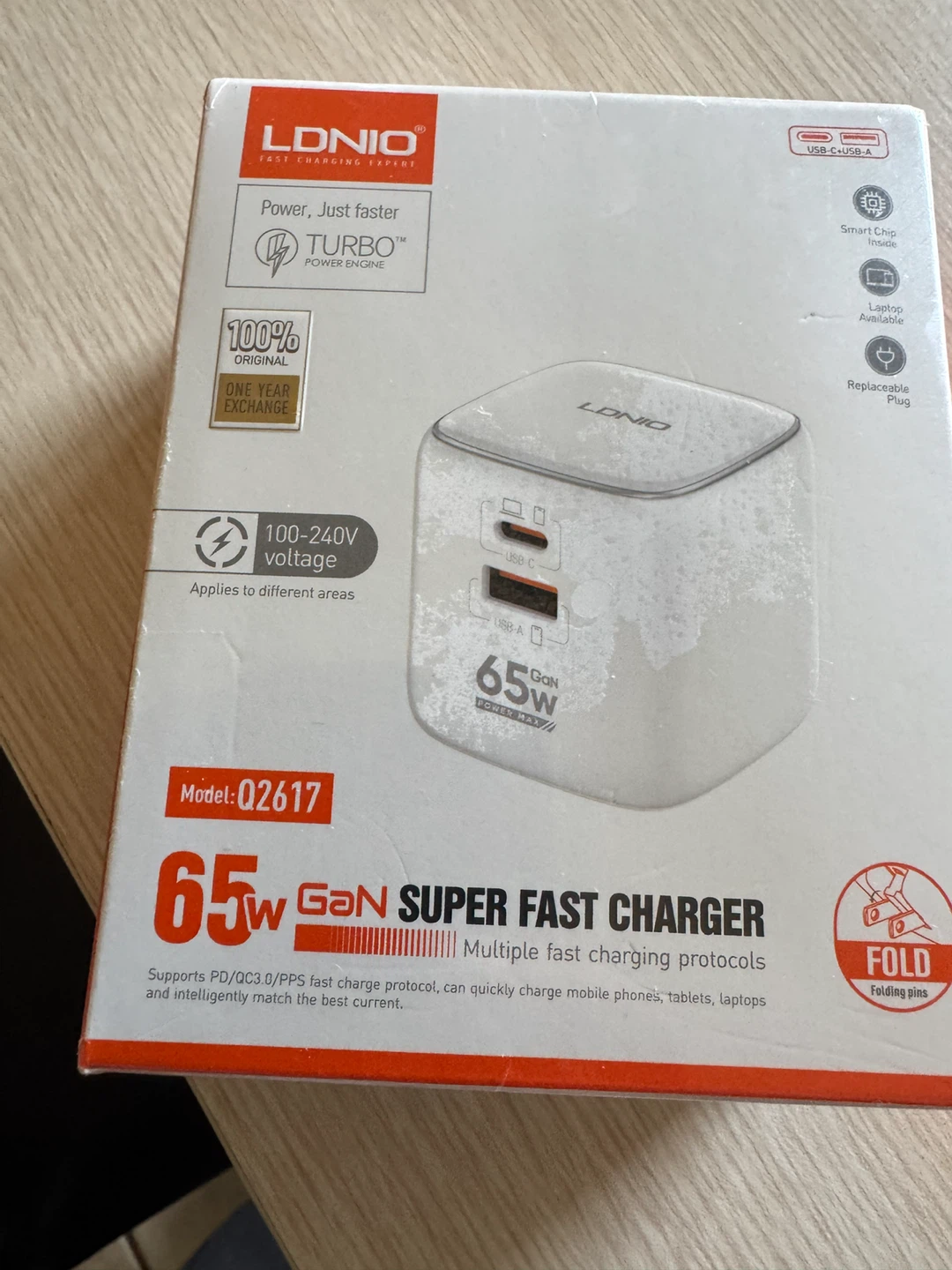 LDNIO 65W GaN Super Fast Charger Q2617
