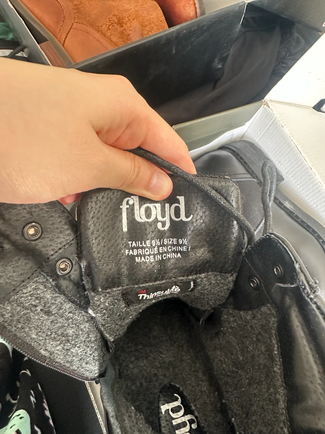 Floyd Men's Black Boots Size 9.5 - photo 3