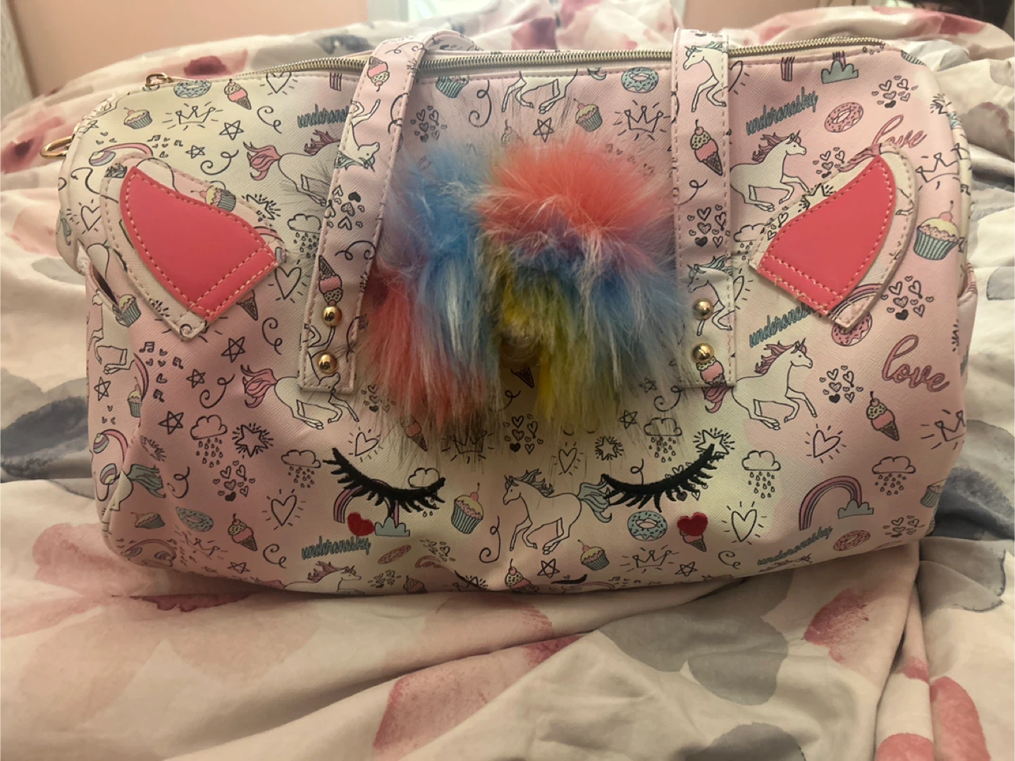 Unicorn Design Duffle Bag