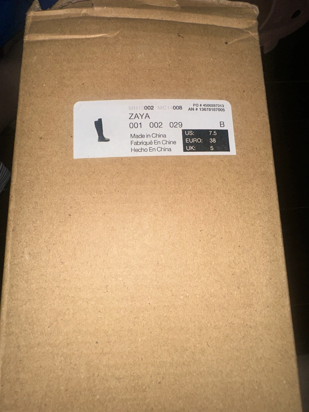 Zaya Black Knee-High Boots Size 7.5 - photo 2