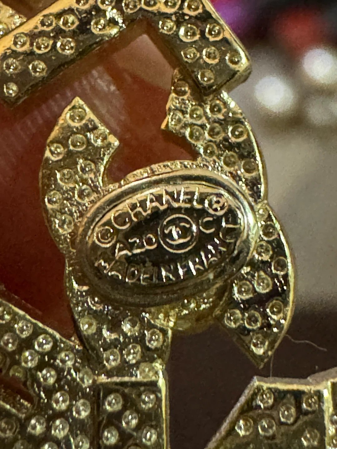 Chanel CC Logo Rhinestone Brooch - photo 5