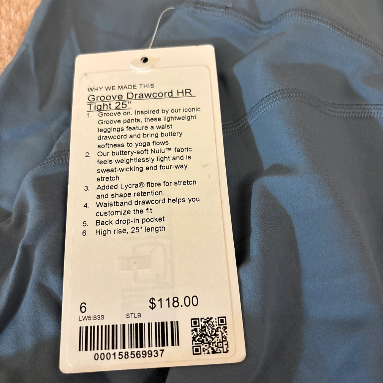Lululemon Groove Drawcord HR Tight 25 inch - photo 2