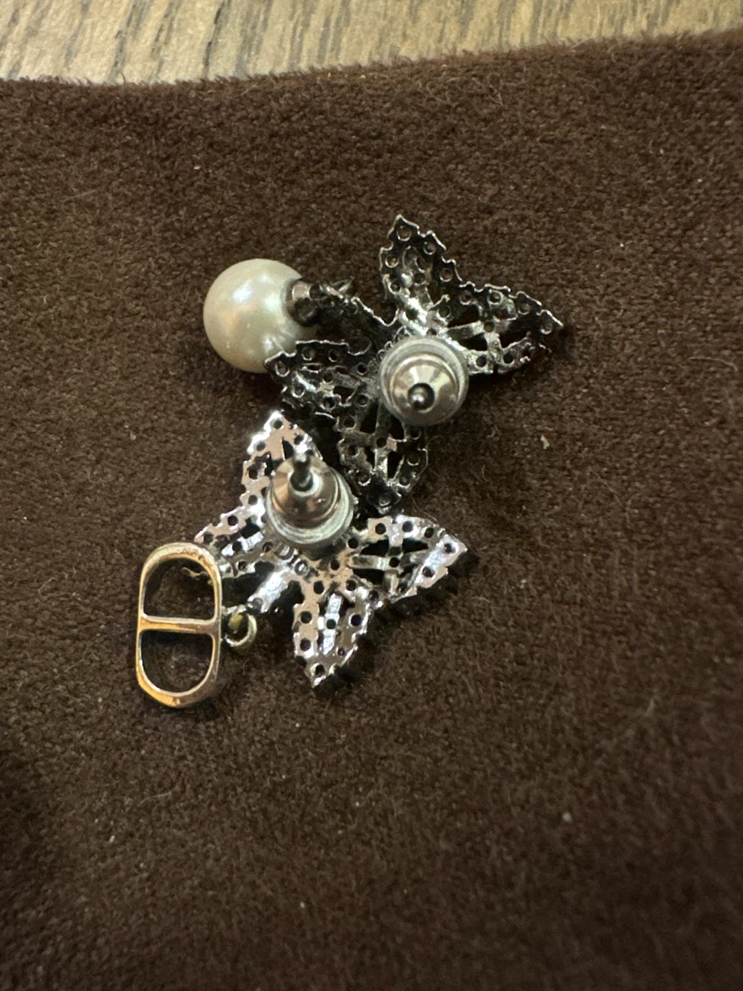 Dior Butterfly Pearl Earrings - photo 4