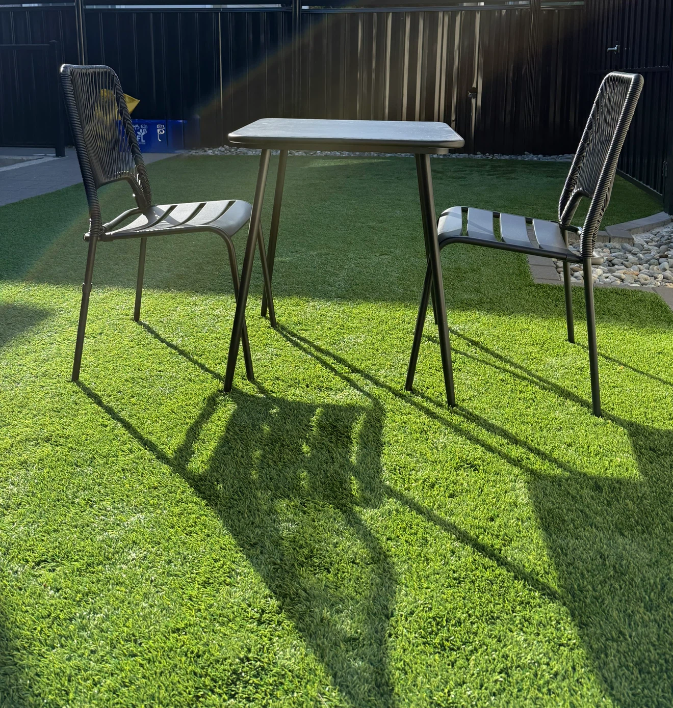 Black Outdoor Bistro Set