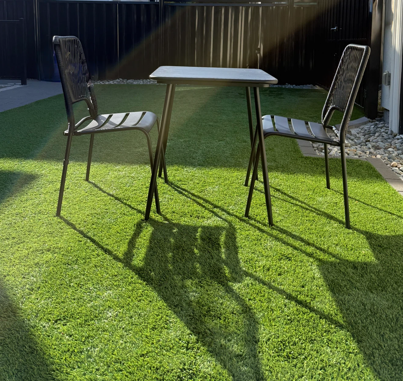 Black Outdoor Bistro Set - photo 3