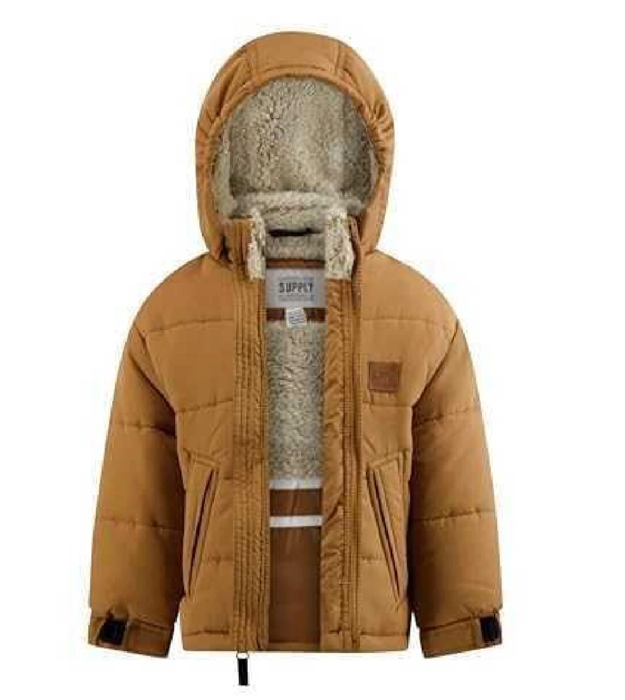 London Fog Supply Boys Puffer Jacket Tan 2T - photo 2